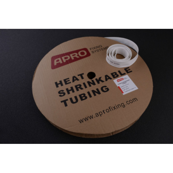 Термозбіжна трубка 20мм біла 100м APRO