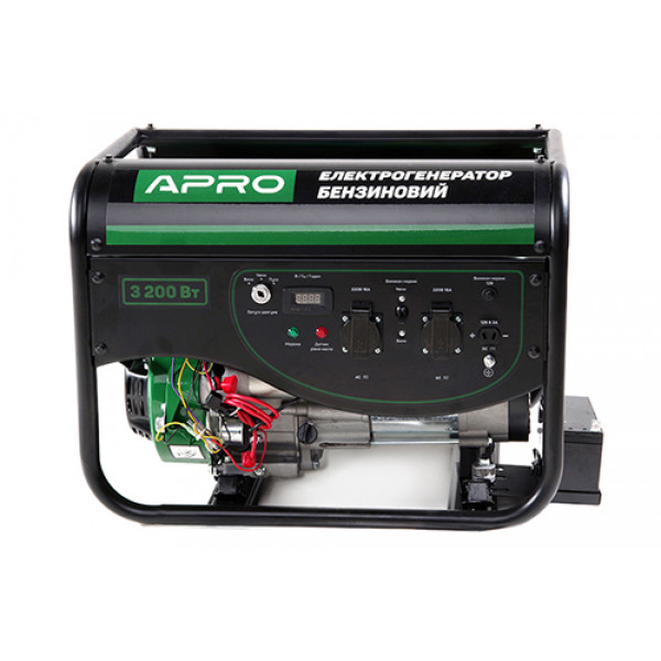 Генератор бензиновий 4-х тактний 3.0/3.2 кВт (електро запуск) APRO