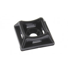 Майданчик універсальний 20х20 з отвором для стяжки шириною до 5мм чорна (пач 50шт) APRO