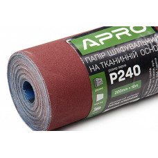 Папір шліфувальний P240 рулон 200мм*10м (тканинна основа) APRO