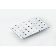 Пластина перфорована 100х200х2.0мм оц. (пачка, кратно 5шт) APRO. Ціна за 1шт. Кратно пачці