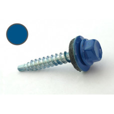 Саморіз покрівельний 4,8*35 DIN 7504K RAL 5005 до дерева (ящ. 1600шт) (колір - сигнальний синій) APRO