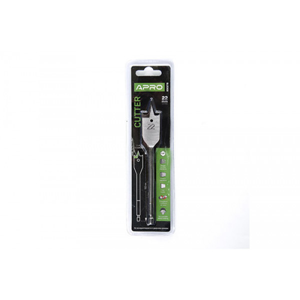 Свердло пір'яне ?22мм, довжина 150мм Cutter APRO