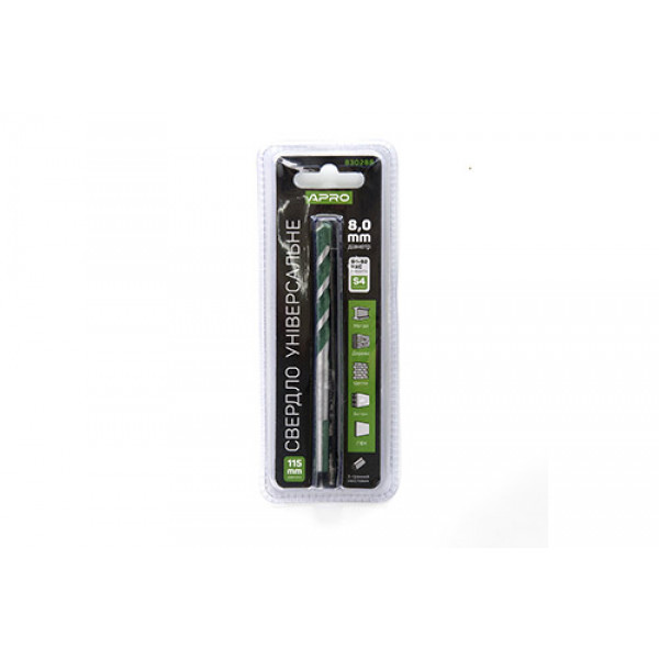 Свердло універсальне 8*115мм APRO