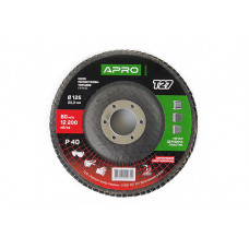 Коло пелюстково-торцеве цирконієве Р40 пряме 125х22.2мм (Т27) (КПТ) APRO