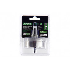 Набір коронок по дереву і гіпсокартону 9 предметів, глибина 20мм (26/32/36/45/50/56/63) APRO