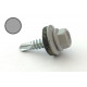 Саморіз покрівельний 4,8*19 DIN 7504K RAL 9006 до металу (пач 50шт) (колір - біло-алюмінієвий) APRO