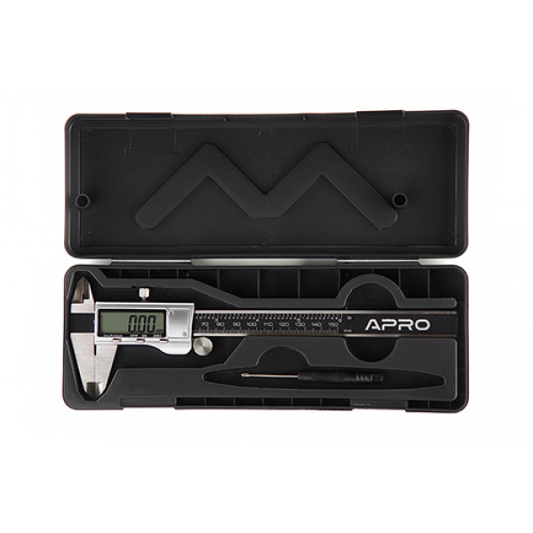 Штангенциркуль електронний 150мм металевий корпус (батарея 1,5В) APRO