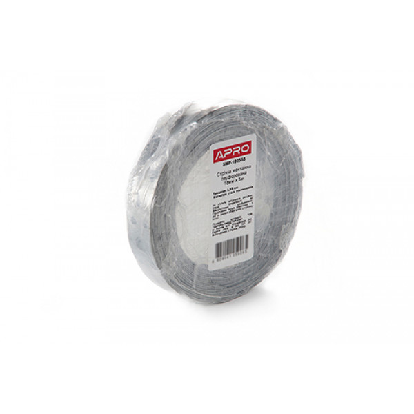 Стрічка монтажна перфорована 18х0.55мм 5м APRO