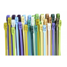 Стяжка кабельна з низьким профілем замку 8x400 салатовий (100шт) APRO