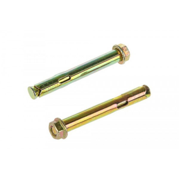 Анкер з кожухом і гайкою М10/12*200 цинк жовтий (ящ. 100шт) APRO