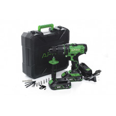 Дриль-шуруповерт ударний APRO 20В, 2А, 20HD2 АКБ, ЗУ, кейс