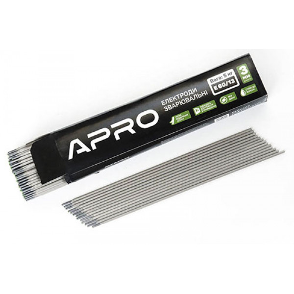 Електроди зварювальні Е 60/13 5кг 3мм APRO