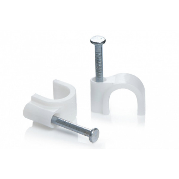 Кабельна кліпса кругла 6мм (пач 100шт) APRO