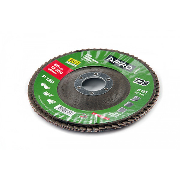 Коло пелюстково-торцеве Р120 конус 125мм (Т29) (КПТ) APRO