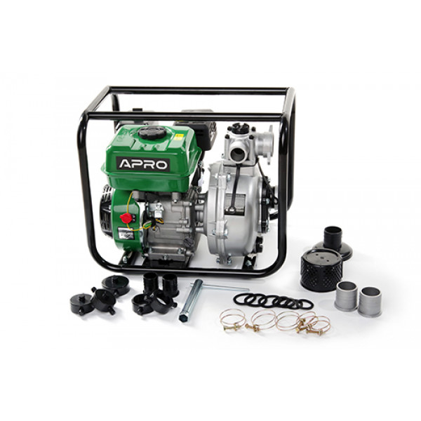 Мотопомпа WPH-30 6.5к.с. 30 м?/год 65м (високий тиск) бензинова 4-х тактн. APRO