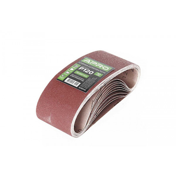 Стрічка шліфувальна нескінченна APRO P120 75?457мм (10шт)