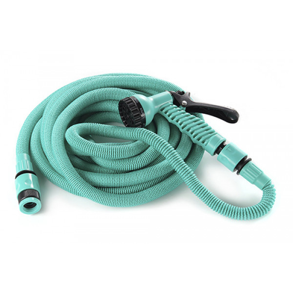 Шланг розтяжний 10-3 м + пістолет-розпилювач на 7 режимів СИЛА