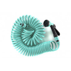 Шланг спіральний 22,5м+ пістолет-розпилювач на 8 режимів СИЛА