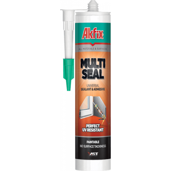 Клей-герметик AST полімер Multiseal бiлий 290мл Akfix