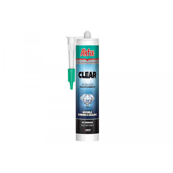 Клей-герметик All bond Clear 290мл/510г (прозорий) Akfix