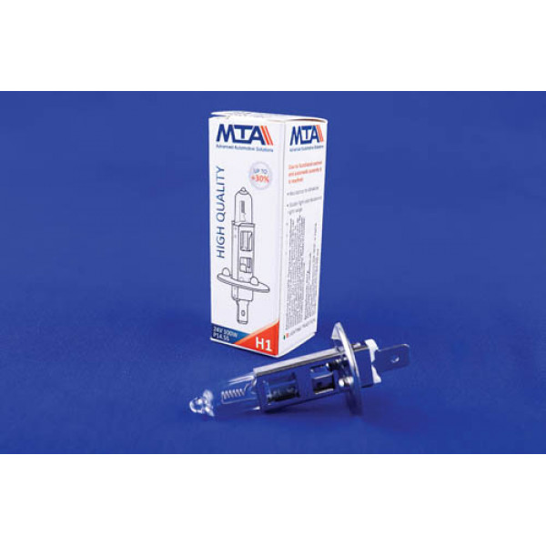 Лампа автомобільна H1 24V 100W P14.5S (ближня/дальня, протитуманна) MTA