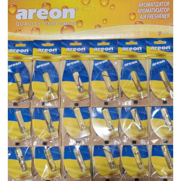 Ароматизатор Areon підвіска з рідиною Україна Мікс (планшет 18 шт) 5 мл