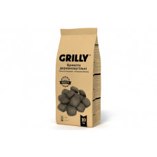 Брикети деревновугільні 10кг Grilly