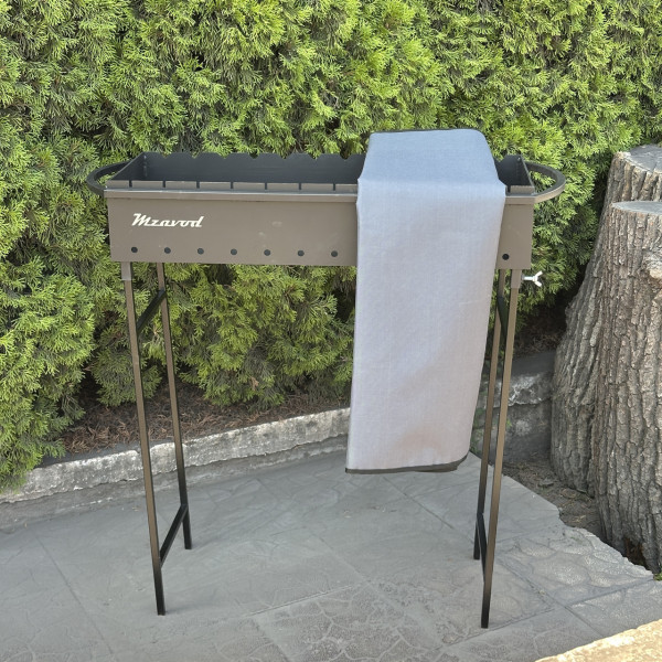 Чохол Mzavod для мангалу Прометей-Гефест на 12 шампурів сірий