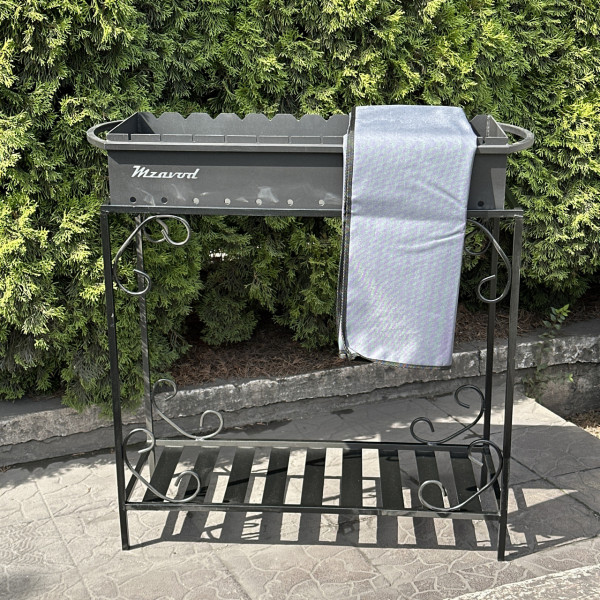 Чохол Mzavod для мангалу Прометей-Гефест на 12 шампурів сірий