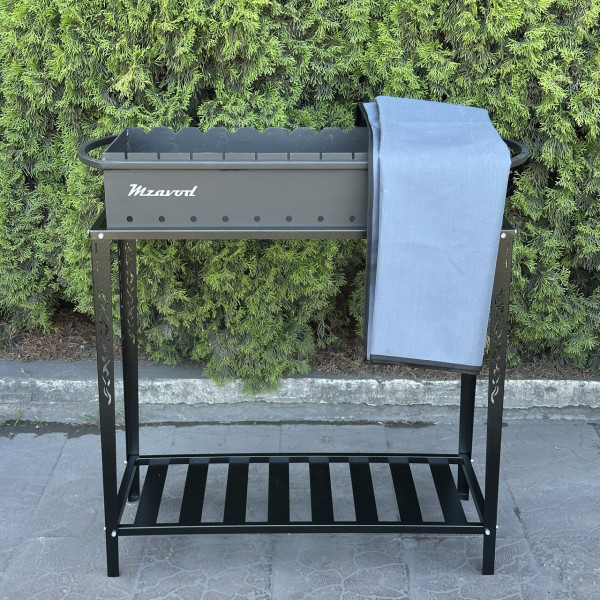 Чохол Mzavod для мангалу Прометей-Гефест на 12 шампурів сірий