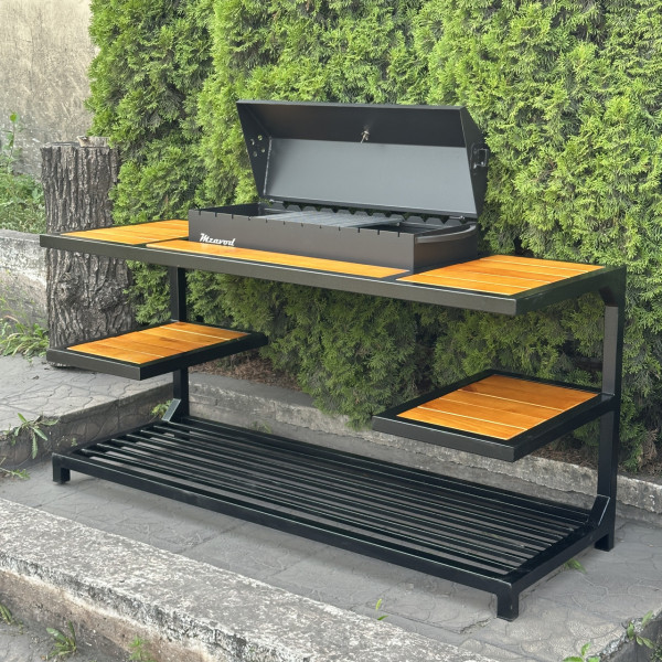 Мангал-барбекю Mzavod Одін на 12 шампурів 4мм в стилі LOFT