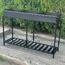 Мангал Mzavod Гефест на 20 шампурів 4мм на дровниці