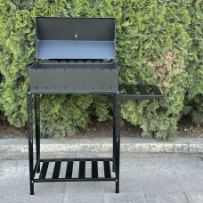 Мангал-барбекю Mzavod Прометей на 9 шампурів 4мм на дровниці