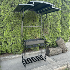 Мангал Mzavod Зевс на 12 шампурів 4мм з дахом