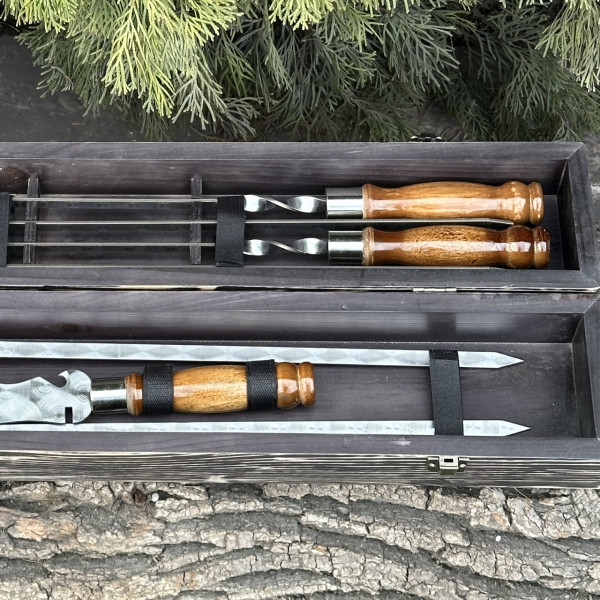 Подарунковий набір Mzavod ШашлиКейс темна текстура