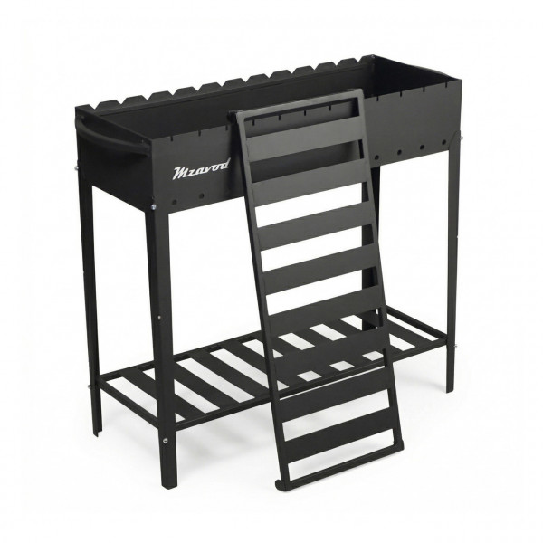 Полиця-дровник Mzavod для мангалу Еней на 12 шампурів