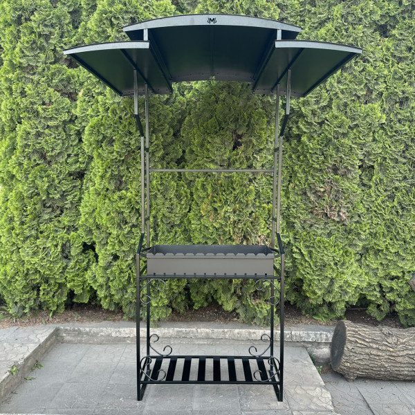 Мангал Mzavod Зевс на 12 шампурів 3мм з дахом