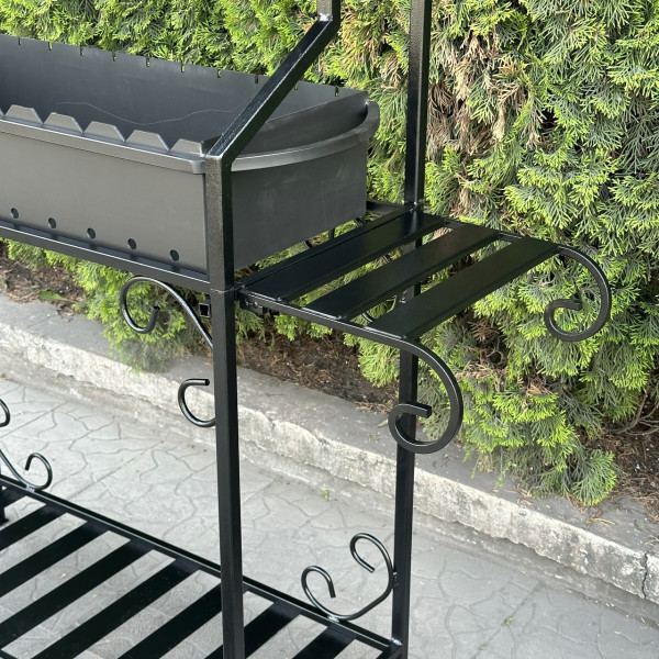 Мангал Mzavod Зевс на 12 шампурів 3мм з дахом