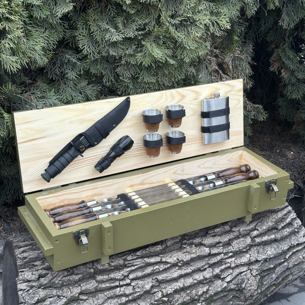 Подарунковий набір Mzavod Мілітарі оливковий