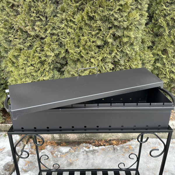 Универсальна кришка-барбекю Mzavod для мангалу на 12 шампурів