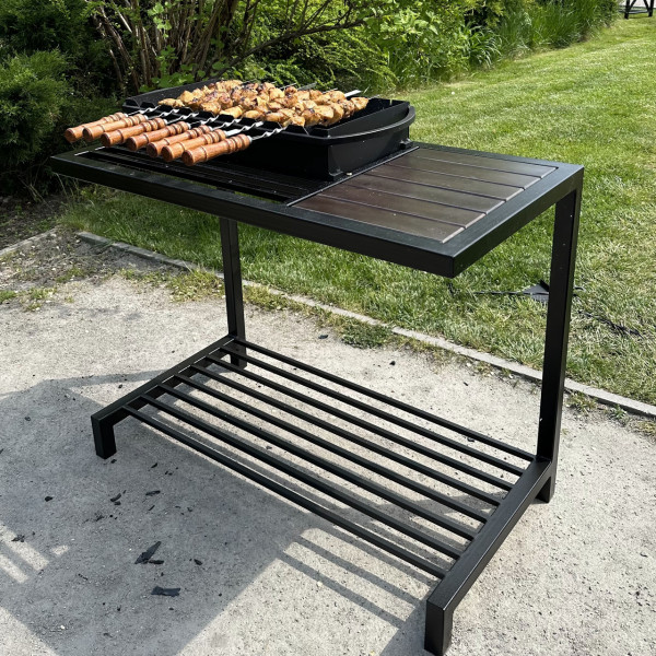 Мангал Mzavod Локі на 9 шампурів 4мм в стилі LOFT