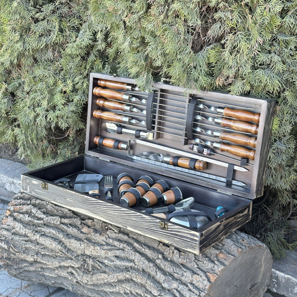 Подарунковий набір Mzavod Магнат темна текстура