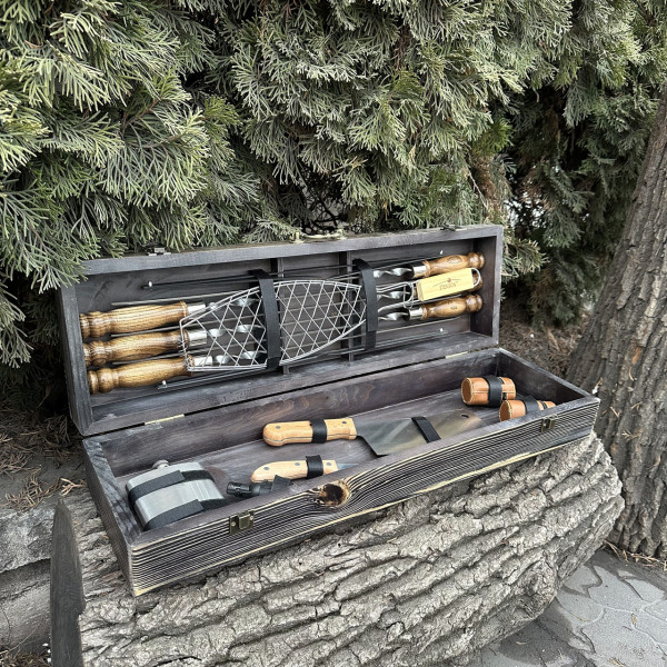 Подарунковий набір Mzavod Майстер BBQ темна текстура