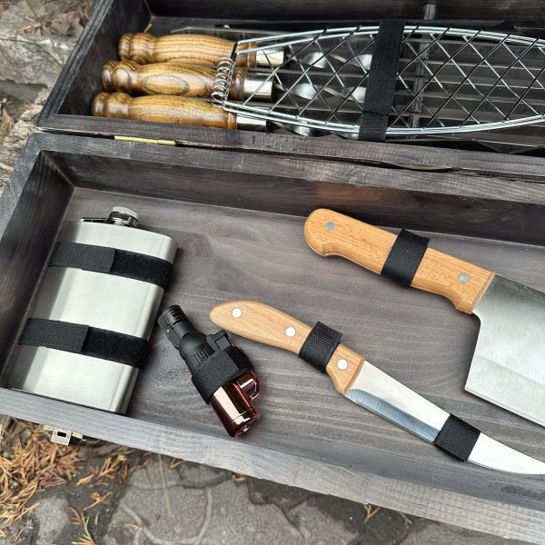 Подарунковий набір Mzavod Майстер BBQ темна текстура