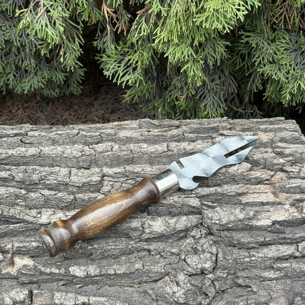 Вилка Mzavod з дерев'яною ручкою для зняття м'яса 280х3мм ретро