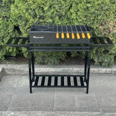 Мангал Mzavod Прометей на 12 шампурів 3мм на дровниці