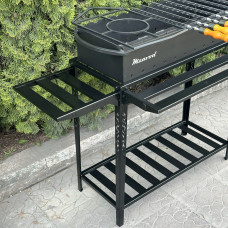 Мангал Mzavod Прометей на 12 шампурів 3мм на дровниці