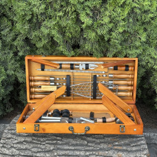 Подарунковий набір Mzavod Майстер Гриль кейс-столик світлий