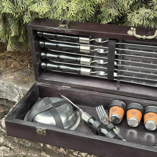 Подарунковий набір Mzavod Осавул чорний